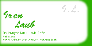 iren laub business card